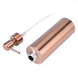 Fdit Distributeur de Savon en Acier Inoxydable Cuisine Salle de Bains Comptoir Pompe à Main Liquide Bouteille Rose Gold(350ML)