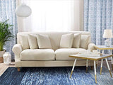 Beliani - Canapé 3 Places - Eike - Velours, Beige