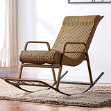 Fauteuils inclinables Fauteuil À Bascule Fauteuil En Rotin Naturel Fauteuil De Style Fauteuil À Bascule Old Man Back Fauteuil De Détente Extérieur Au Balcon Fauteuil À Bascule De Jardin Capacité De Ch