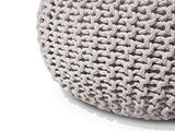 Beliani - Pouf - Conrad - 40 x 25 cm, Gris Clair
