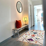 Tapis berbère Style 160x230 Berber Tribal MK 03 Blanc Oeko TEX Exclusivité idéal pour Le Salon