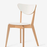 Chaise scandinave HUIQISolid Bois Chaise De Chaise Nordic Dossier Chaise Ordinateur Conférence Loisirs Chaise Tabouret Blanc 79 * 45CM fauteuil patchwork