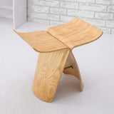 Tabouret Papillon Changement Chaussures Tabouret Tabouret en Bois Petit Banc Chaise Salon Décoratif Tabouret 44 X 31 X 40 Cm,A