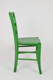 Tommychairs - Set 2 Chaises Cuore pour la Cuisine, Bar et la Salle à Manger, Structure en Bois et Assise en Bois Coleur Aniline Verte