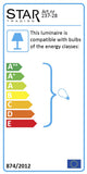 'Best Season Papier étoile Dot 54 cm"Matériau : Papier Env. Ø 54 cm, avec câble, blanc 23 7-28