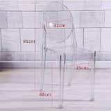 Lot de 4 Clair chaises Inspiré Ghost Victoria Salle à Manger Transparent Moderne