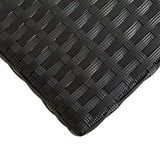 vidaXL Banc de Jardin 80 cm Résine tressée Noir