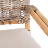 Tousmesmeubles Canapé avec accoudoirs en Rotin tressé - EKE - L 124.50 x l 70 x H 80 - Neuf
