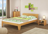 Erst-Holz Cadre de lit Adulte pin Naturel Extra Long 160x220 Robuste et Moderne, sans literie 60.62-16-220oR