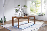 FineBuy Table à Manger Bois Massif Table de Cuisine Design Sheesham 120 x 60 cm | Table de Salle à Manger Style Maison de Campagne Table en Bois Meubles en Bois Naturel Salle à Manger Meubles