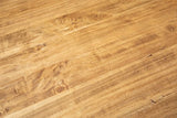 Biscottini Table Extensible à Livre en Bois Massif de Tilleul - Style Country - Structure et Plan Naturel L 120 x P 120 x H 80 cm
