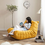 ArtsPavilion Canapé De Sol Paresseux Doux, Chaise Au Coin du Feu, Canapé Accent Bean Bag pour Salon Salon Bureau, Amovible, Lavage L Orange