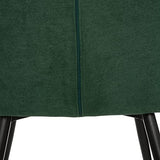 Fauteuil Visoca - Bois et métal - Vert cèdre - Atmosphera créateur d'intérieur