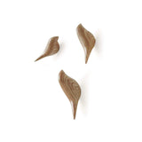 Baffect Patère mural multifonctions en résine motif oiseaux pour suspendre manteaux, serviettes, chapeaux, sacs (lot de 3), Résine, bois, 10*4.5*7