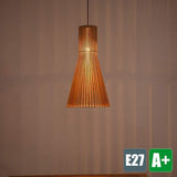 Suspension moderne en bois Restaurant de haute qualité fait main Abat-jour suspension moderne Style rustique lampe suspension suspension suspension 1 ampoule à vis E27 Douille max. 40 W