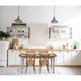 Biscottini Table a Manger Extensible 160x80x80 cm Made in Italy | Table Cuisine | Table Extensible Style Country | Table Salle a Manger Extensible