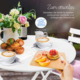 KESSER® Bistroset Set de 3 pièces table de bistrot avec 2 chaises pliantes - Ensemble de meubles de balcon - Meuble de jardin - Ensemble de meubles de jardin - En métal - Blanc