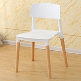 interougehome Lot de 2 chaises scandinaves Modernes avec Pieds en Bois - Blanc, Lot de 2 chaises scandinaves Design Retro