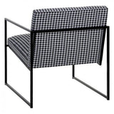 DENZZO - Fauteuil Noir 73cm Pied DE Poule