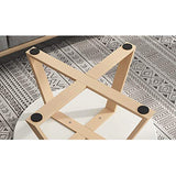 Tables en Bois Massif, Fin Balcon Simple Petite Table Ronde Meubles de Salon Tables Sofa Hôtel Appartement Tables Basses (Color : Black, Size : 50 * 40CM)