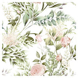 murando Papier Peint Adhesif Fleur Feuilles 10 m Décoration Murale XXL Poster Tableaux Muraux Tapisserie Photo Panneau décoratif Photo sur le mur Trompe l'oeil Nature Botanique b-B-10087-j-a
