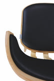 K&CO - Lot de 2 Chaises Beaubourg Noir et Bois