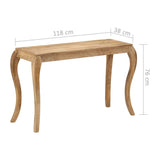 Festnight Table Console en Bois de Massif Table d'entrée Console pour Salon 118 x 38 x 76 cm