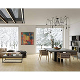 mds Dusk, Table carrée, en 130 ou 150 cm, Presque Une Sculpture ! - Designer : DÉLIO Vicente - 150 x 150 x 75 cm - Blanc Haute Brillance