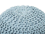 Beliani Pouf Bleu Clair 40 x 25 cm Conrad