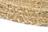 HAMID Tapis Jute Naturel, Jute Alhambra Rond, Tressé à la Main, Tapis 100% Fibre de Jute pour Salon, Chambre, Décoration (Naturel, 150x150cm)