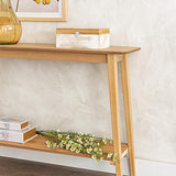 Lola Home Console de Table Nordique Naturelle en Bois MDF 72x30x100 cm
