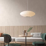 Raelf Île de style country américain lustre lumière bougie classique E27 Lampes Suspension Lampe Plafonnier Suspension d'éclairage au plafond Designer George Nelson Bubble Saucer tête unique plat Scoo