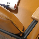 Sauder Chaise longue Boulevard Café, finition camel