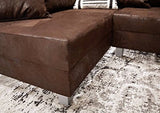 MASSIVMOEBEL24.DE Canapé d'angle (Marron) - Inspiration Vintage - Maia