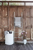 Wenko 22508100 Échelle Porte-serviettes Viva - porte-vêtements, Acier, 43 x 156,5 x 3,5 cm, Blanc