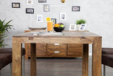 DuNord Design Arona Table à Manger Extensible en Bois de Palissandre Massif Jusqu'à 200 cm