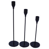 F Fityle Lot de 3 Photophores Modernes/Grands Bougeoirs - Métal Noir - Noir + Noir, comme décrit