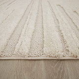 Paco Home Tapis Poils Longs Tapis De Salon Tapis Shaggy Aspect 3D Ethnique Boho Look Vintage Doux, Dimension:160x220 cm, Couleur:Crème 2