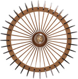 LANTING E27 Suspension Luminaire salle à manger, pendentif chambre lumineuse Suspendue bois, Table à manger suspension Lumière hauteur réglable, Convient aux cafés des hôtels, Ø45cm, 5W
