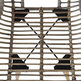 Tidyard 4 pcs Chaise de Jardin | Chaises de Salle à Manger | Chaises d'Extérieur en Rotin 48x64x85 cm Marron