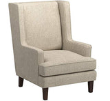 Stone & Beam Highland Modern Wingback Accent Chair, 32" W, Oatmeal