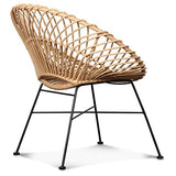 Déco en Ligne - Fauteuil Simili rotin Anna