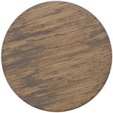 ASPECT Brockton Table Basse Ronde, Bois d'ingénierie, Brun/Noir, 80 x 80 x 35 cm