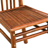 binzhoueushopping Lot de 2 chaises de Salle à Manger Chaise de Cuisine en Bambou Marron 43 x 56 x 98 cm