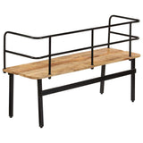 Tidyard Banc de Jardin | Banc Exterieur 120 x 40 x 70 cm | Banc Bois de Manguier Massif