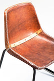 Kare Chaise Vintage en Cuir Marron