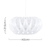 MiniSun Abat Jour Moderne pour Suspension. Abat Jour Designer "ARENA" Fini En Blanc. Suspension pour plafond