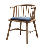 Tabourets de bar Chaise en Bois Massif, Tissu Coton/Polyuréthane, Éponge Haute Densité, Dossier Élargi, Structure en Bois Massif, Structure Monobloc, Restaurant, Fauteuil Lounge À La Maison