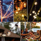 IREGRO Guirlande Lumineuse G40 Lampes Cordes 40 Ampoule 12.8 M Etanche Décoratif S’Allume pour l’Indoor, Outdoor, Chambre, Patio, Mariage, Fête, Décorations de Noël
