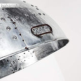 Suspension Svanfolk en métal gris effet rouille, lampe pendante rétro-industriel à hauteur variable, max. 121 cm, Ø 62, idéale dans un salon vintage, pour 1 ampoule E27 max 25 Watt, compatible LED